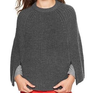 [GAP] Sweater Zip Wool blend Cape - Grey - M/L